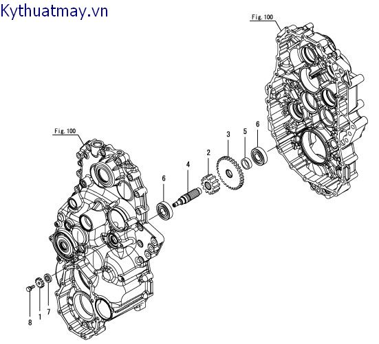 Trục truyền động quay số 3